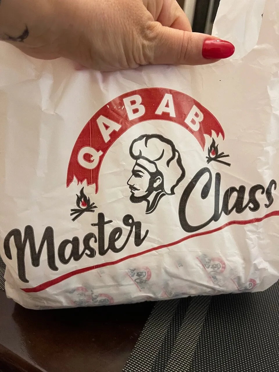 Master Class take-away bag with the logo